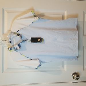 NWT Antigua Futura Golf Performance Short Sleeve Polo, Size Medium